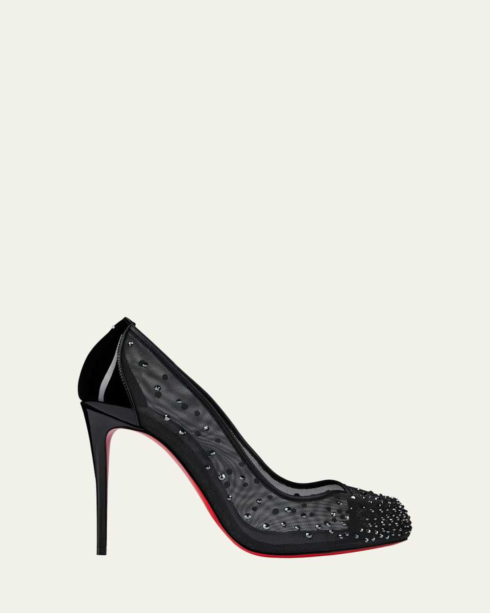 Bridela Strass Red Sole Pumps